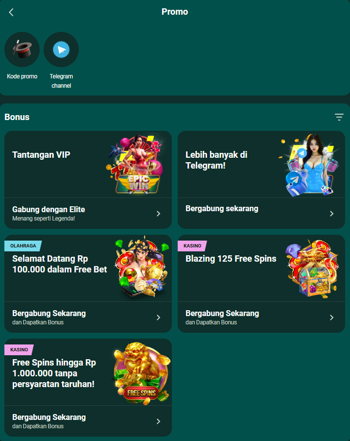 Halaman promo Parimatch: bonus, promo code, dan penawaran terbaru